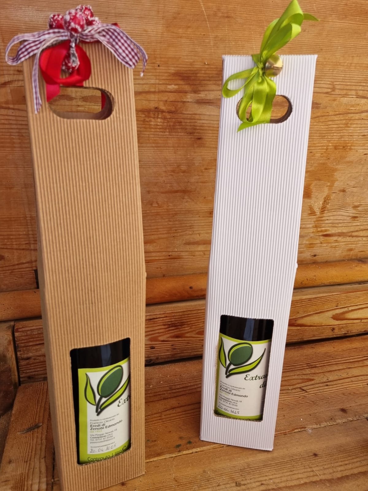 Bottiglia di olio filtrato da 1 Llitro in confezione regalo