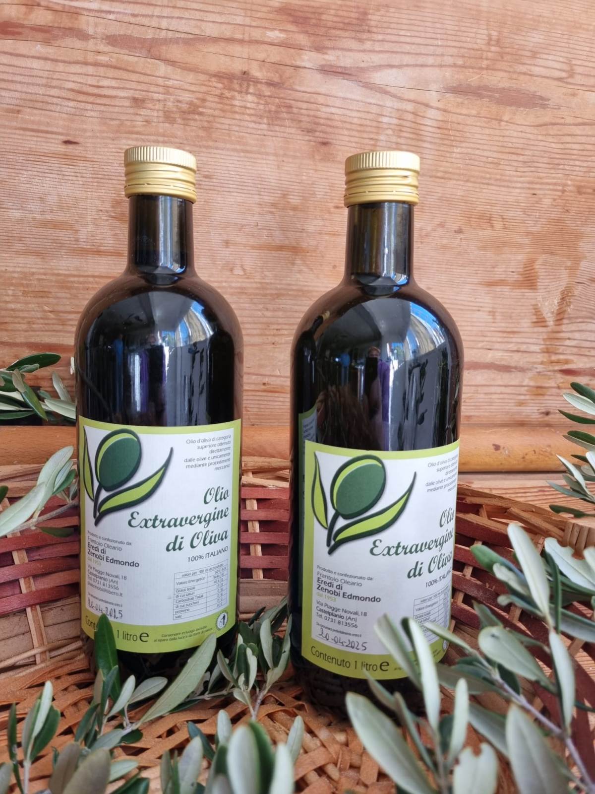 Bottiglia di olio non filtrato da 1 Litro